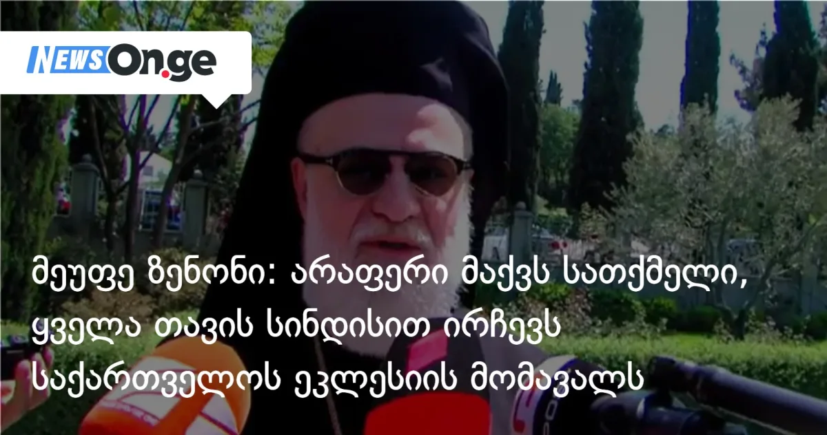 მეუფე ზენონი: არჩევნებამდე — ლექსი ციხის ნანგრევებზე და გზავნილი ეკლესიისადმი