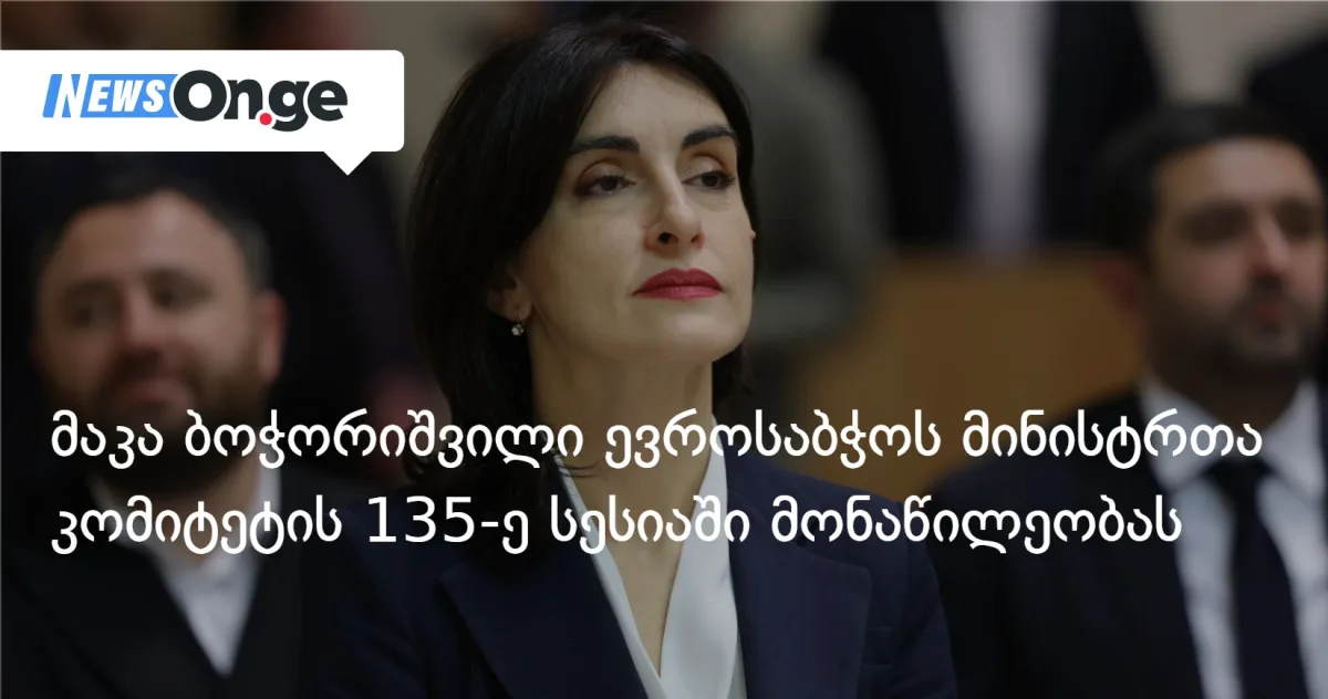 მაკა ბოჭორიშვილი ევროპის საბჭოს მინისტრთა კომიტეტის 135-ე სესიაში მონაწილეობს