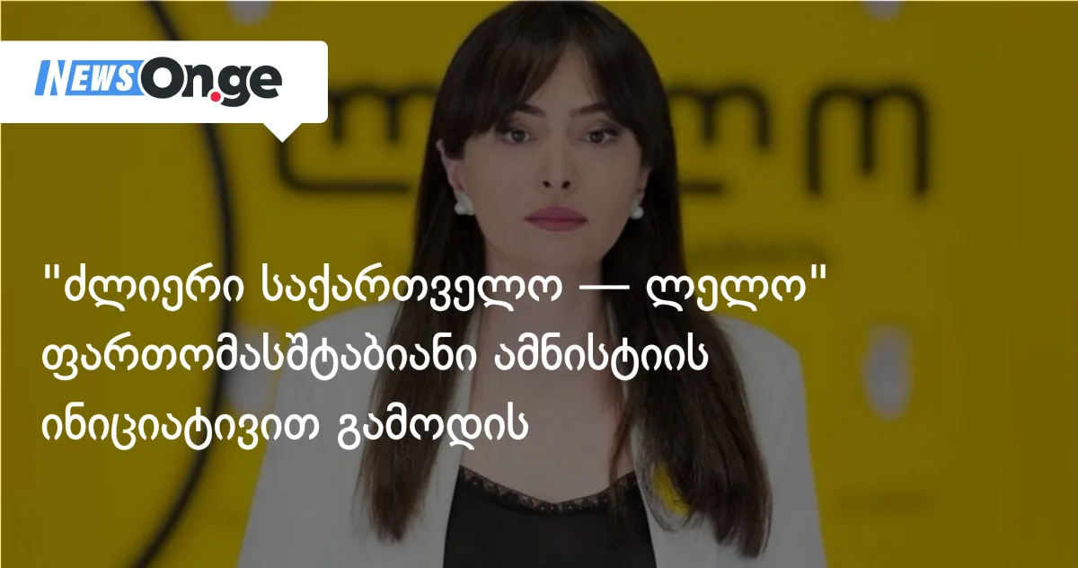 „ძლიერი საქართველო — ლელო” ფართომასშტაბიანი ამნისტიის ინიციატივით გამოვიდა