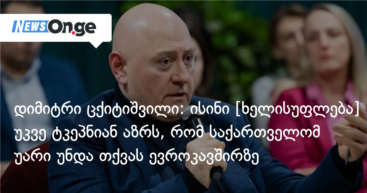 ცქიტიშვილი: ხელისუფლება ამომრჩეველს ამზადებს, რომ საქართველომ ევროკავშირს უარი თქვას
