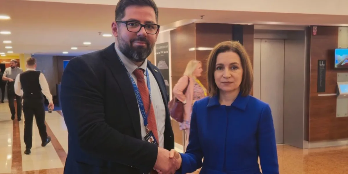 ქართული ოპოზიციის ლიდერები პრაღაში GLOBSEC-ის ფორუმზე მოლდოვის პრეზიდენტ სანდუს შეხვდნენ