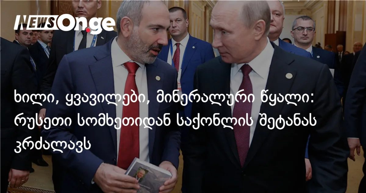 ხილი, ყვავილები, მინერალური წყალი — რუსეთი სომხეთიდან საქონლის შეტანას ზღუდავს