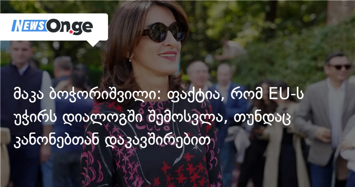 მაკა ბოჭორიშვილი: ფაქტია, რომ EU-ს უჭირს დიალოგში შემოსვლა, თუნდაც კანონებთან დაკავშირებით