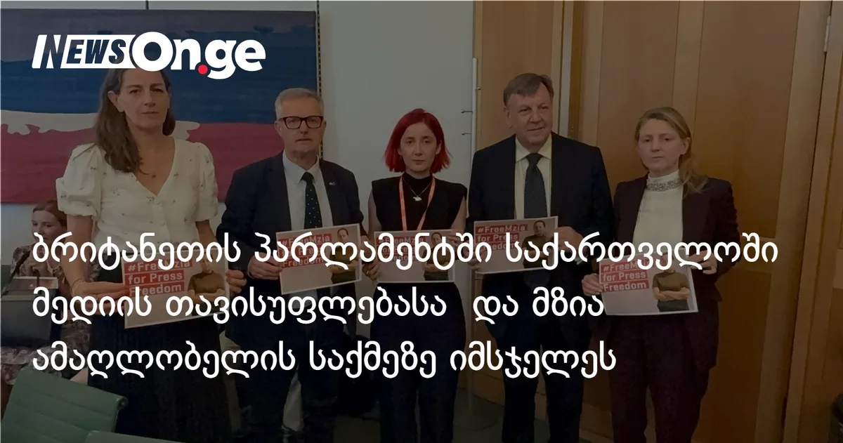 ბრიტანეთის პარლამენტში საქართველოში მედიის თავისუფლებასა და მზია ამაღლობელის საქმეზე იმსჯელეს