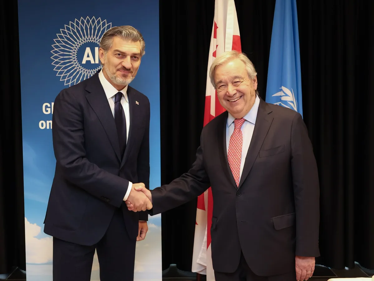 ყაველაშვილი ჟენევაში ხელოვნური ინტელექტის შესახებ დიალოგზე სიტყვით გამოვიდა და გაეროს გენერალურ მდივანს შეხვდა