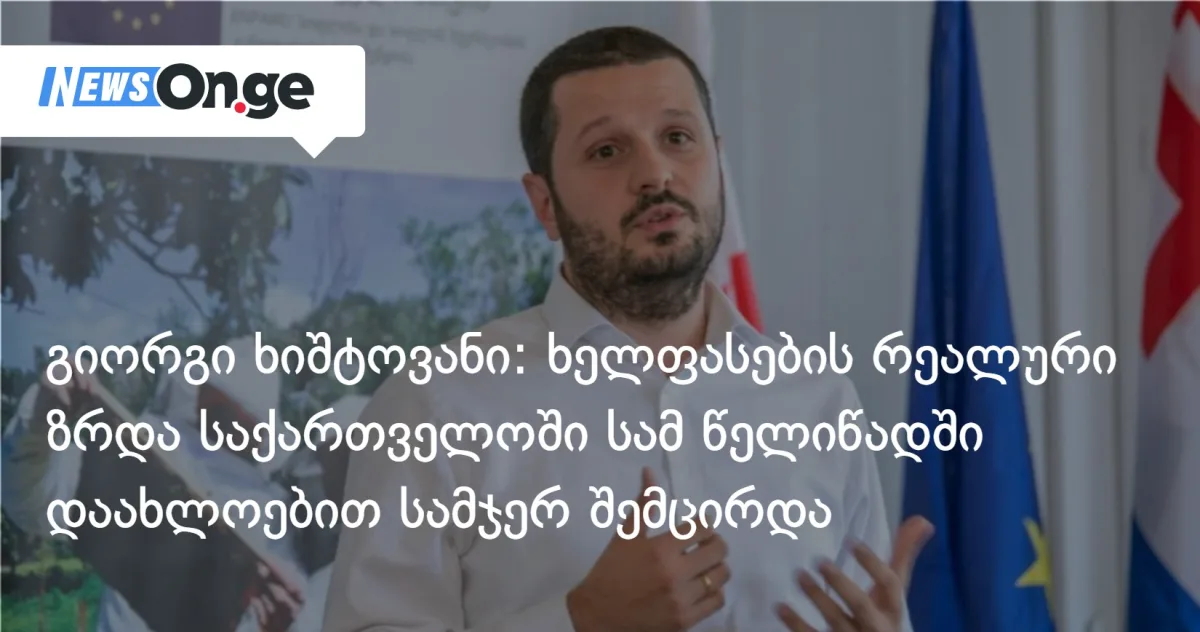 გიორგი ხიშტოვანი: ხელფასების რეალური ზრდა საქართველოში სამ წელიწადში დაახლოებით სამჯერ შემცირდა