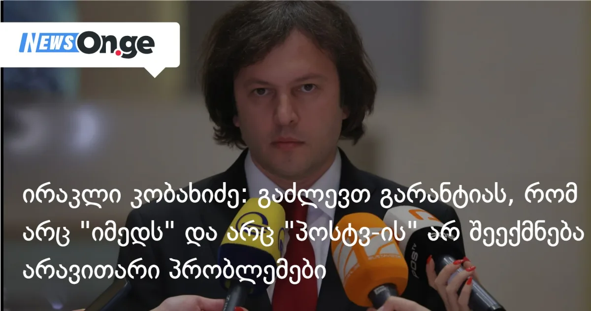 ირაკლი კობახიძე: გაძლევთ გარანტიას, რომ არც 
