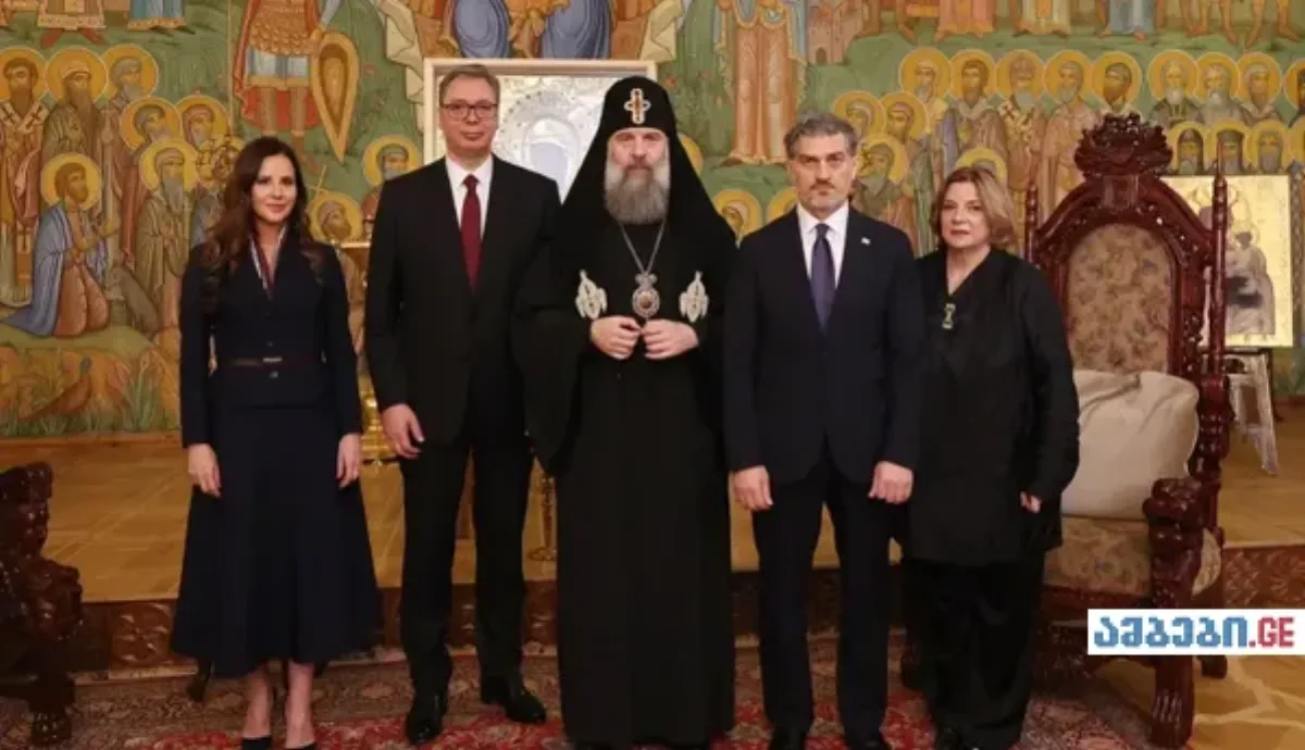 მიხეილ ყაველაშვილი და ალექსანდარ ვუჩიჩი პატრიარქ შიო III-ს შეხვდნენ