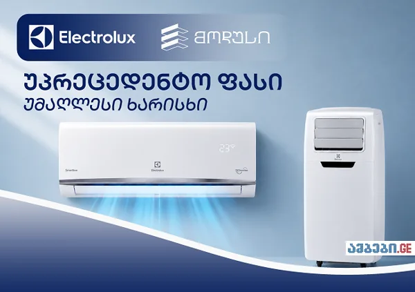 უპრეცედენტო ფასი მხოლოდ მოდუსში - აირჩიეთ Electrolux-ის პრემიუმ ხარისხი